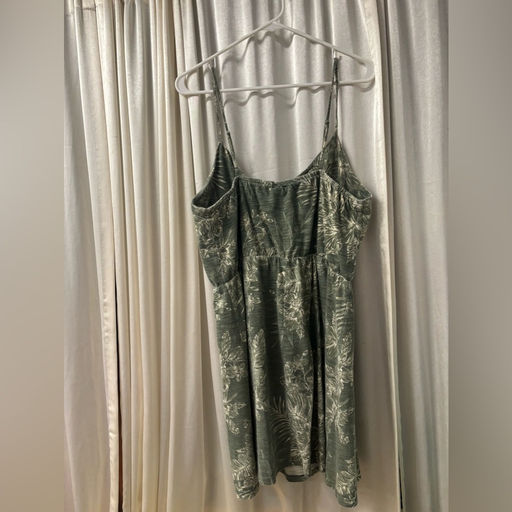 OLD NAVY spaghetti strap dress tropical print sundress